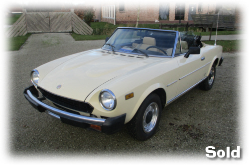 Fiat 124 Spider Convertible 1980