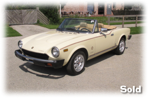 Fiat 124 Spider 2000 Turbo Convertible 1982